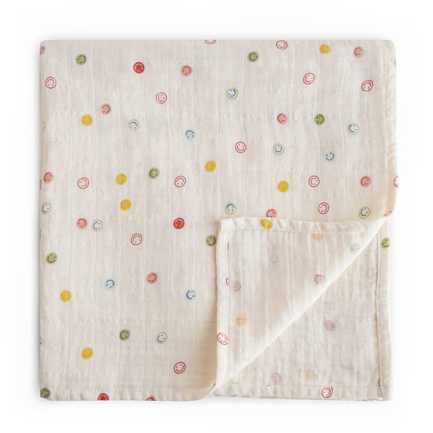 Couverture en mousseline de coton biologique - Sourire-Mushie-HIE-MS-254-CLÉMENT