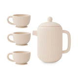Service à thé en silicone pour enfant 4 pièces - Sable-Mushie-HIE-MSTS-1001-CLÉMENT