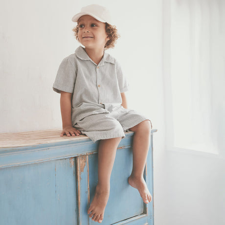 Chemise Rayée 2-8ans-Huttelihut-HTH-480897-8844-CLÉMENT