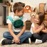 Sidney La Tortue de Mer - Peluche Lestée Enveloppante-Hugimals-HUG-HUG040TU-P-CLÉMENT