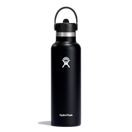 Bouteille avec capuchon de paille flexible 21oz - Noir-Hydro Flask-HYD-S21FS001-CLÉMENT