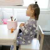 Gilet Ouaté Lilas Fleurs 2-8ans-Camp by Birdz-NAS-CLSPKG287-LF-CLÉMENT