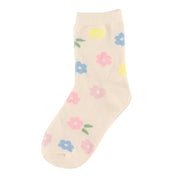 Bas Fleurs 9-24mois-Clement - Vetements-Ivoire-9-12 m-IMN-S26BF-03-1-CLÉMENT