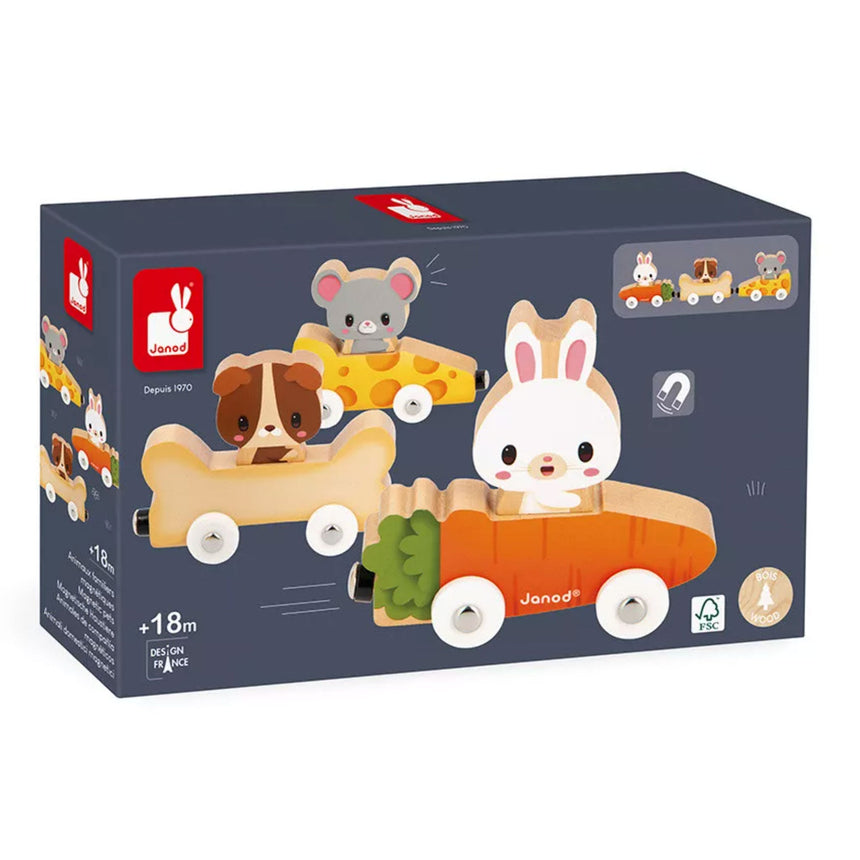 Animaux Domestiques Magnétiques en bois-Janod-JAD-J03315-CLÉMENT