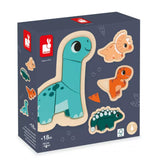 Casse-têtes en Bois - Dinosaures-Janod-JAD-J05824-CLÉMENT