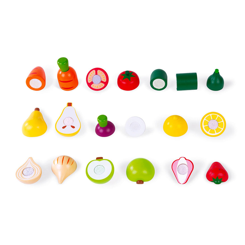 Ensemble De Fruits Et Légumes à Découper-Janod-JAD-J06607-CLÉMENT