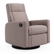 Fauteuil Berçant et Pivotant Nelly - Arlo Beige (Tissu résistant aux taches)-Jaymar BB-JAM-521-ARLO-96-CLÉMENT