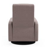 Fauteuil Berçant et Pivotant Nelly - Arlo Beige (Tissu résistant aux taches)-Jaymar BB-JAM-521-ARLO-96-CLÉMENT