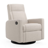 Fauteuil Berçant et Pivotant Nelly - Beyond Sheep Vanille / Noir-Jaymar BB-JAM-521-BEYONVAN-CLÉMENT