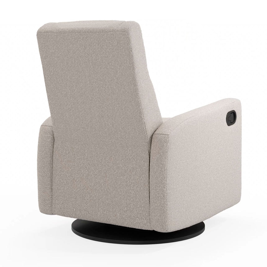 Fauteuil Berçant et Pivotant Nelly - Beyond Sheep Vanille / Noir-Jaymar BB-JAM-521-BEYONVAN-CLÉMENT