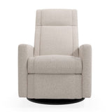 Fauteuil Berçant et Pivotant Nelly - Beyond Sheep Vanille / Noir-Jaymar BB-JAM-521-BEYONVAN-CLÉMENT