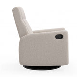 Fauteuil Berçant et Pivotant Nelly - Beyond Sheep Vanille / Noir-Jaymar BB-JAM-521-BEYONVAN-CLÉMENT