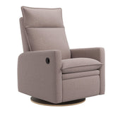 Fauteuil Berçant et Pivotant Arya - Arlo Beige (Tissu résistant aux taches)-Jaymar BB-JAM-522-ARLO-96-CLÉMENT