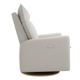 Fauteuil Berçant et Pivotant Arya avec Mécanisme Électrique - Tissu Anti-tache Alta™ 10-Jaymar BB-JAM-526-ALTA-10-CLÉMENT