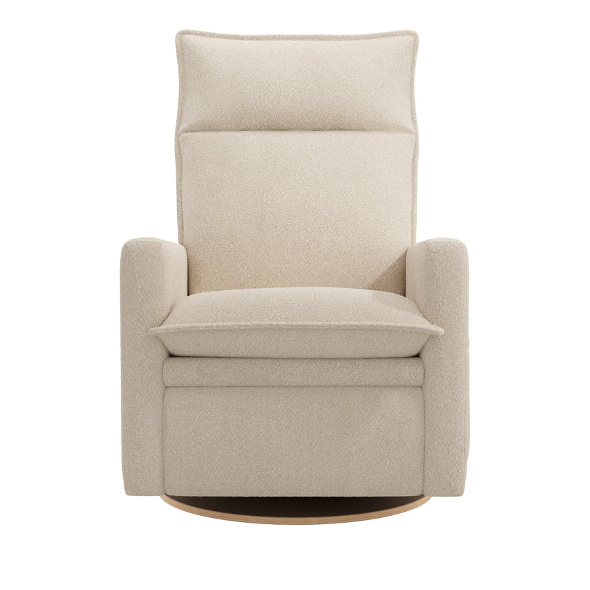 Fauteuil Berçant et Pivotant Arya - Beyond Sheep Cream avec Mécanisme Électrique-Jaymar BB-JAM-526-BEYON-14-CLÉMENT