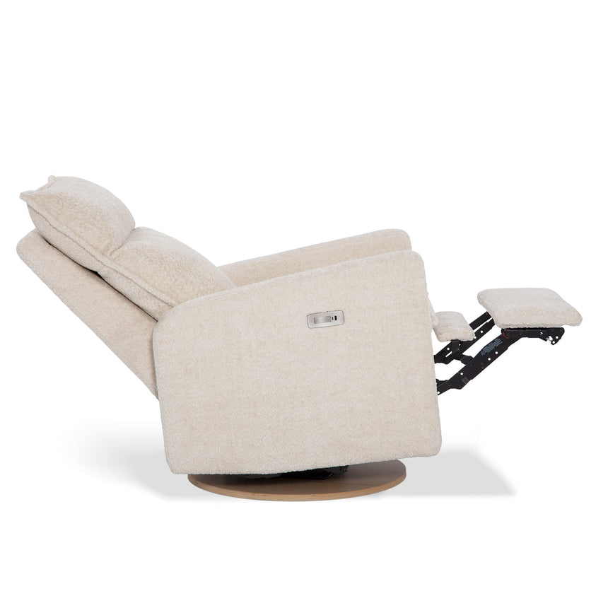 Fauteuil Berçant et Pivotant Arya - Puppy Sand avec Mécanisme Électrique-Jaymar BB-JAM-526-PUPPY-14-CLÉMENT