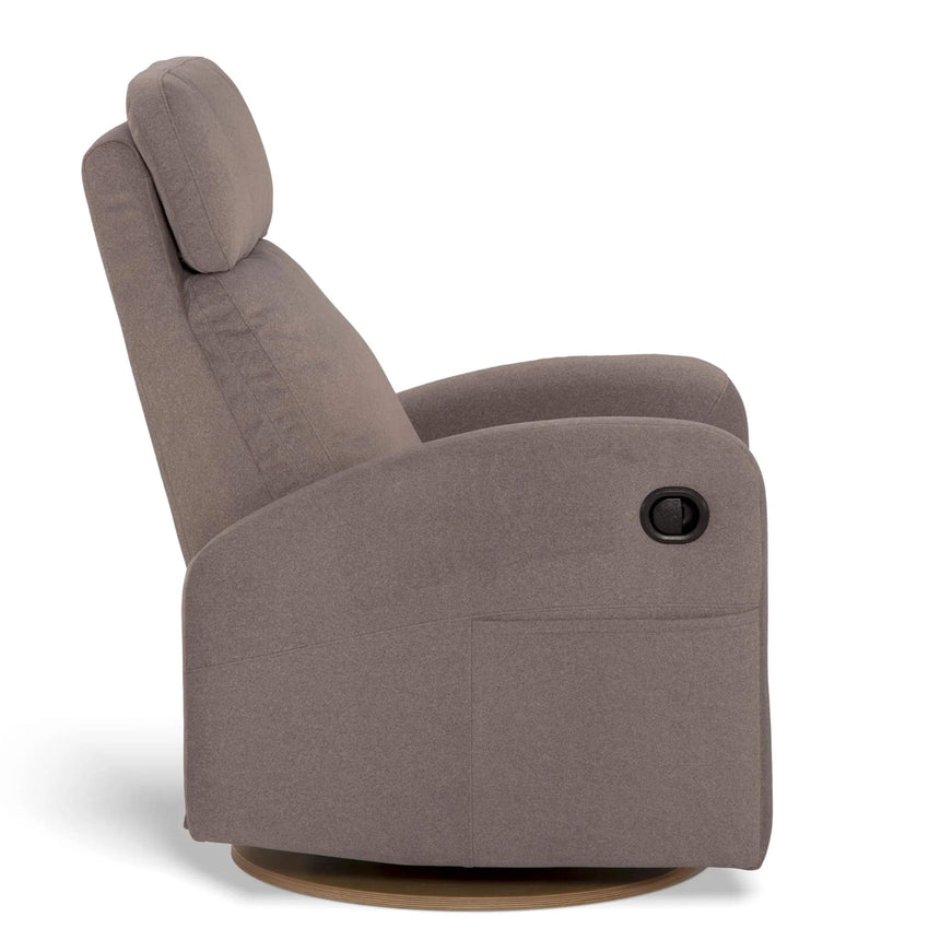 Fauteuil Berçant Inclinable Pivotant Hailey - Arlo Beige (Tissu résistant aux taches)-Jaymar BB-JAM-523-ARLO-096-CLÉMENT