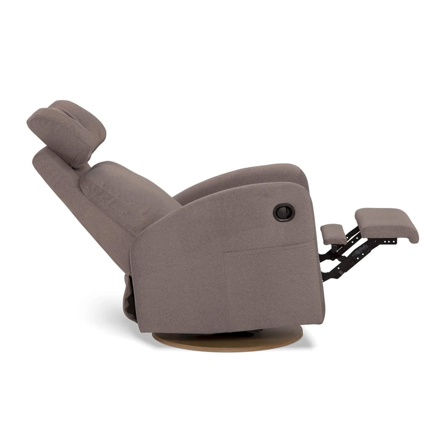 Fauteuil Berçant Inclinable Pivotant Hailey - Arlo Beige (Tissu résistant aux taches)-Jaymar BB-JAM-523-ARLO-096-CLÉMENT