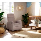 Fauteuil Berçant Inclinable Pivotant Hailey - Arlo Beige (Tissu résistant aux taches)-Jaymar BB-JAM-523-ARLO-096-CLÉMENT