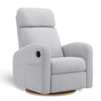 Fauteuil Berçant Inclinable Pivotant Hailey - Arlo Heather Silver (Tissu résistant aux taches)-Jaymar BB-JAM-523-ARLO-57-CLÉMENT