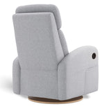 Fauteuil Berçant Inclinable Pivotant Hailey - Arlo Heather Silver (Tissu résistant aux taches)-Jaymar BB-JAM-523-ARLO-57-CLÉMENT