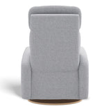 Fauteuil Berçant Inclinable Pivotant Hailey - Arlo Heather Silver (Tissu résistant aux taches)-Jaymar BB-JAM-523-ARLO-57-CLÉMENT