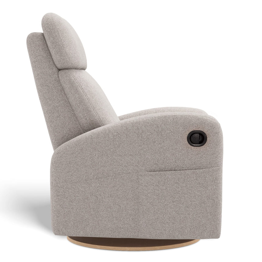 Fauteuil Berçant Inclinable Pivotant Hailey - Arlo Pearl (Tissu résistant aux taches)-Jaymar BB-JAM-523-ARLO-601-CLÉMENT