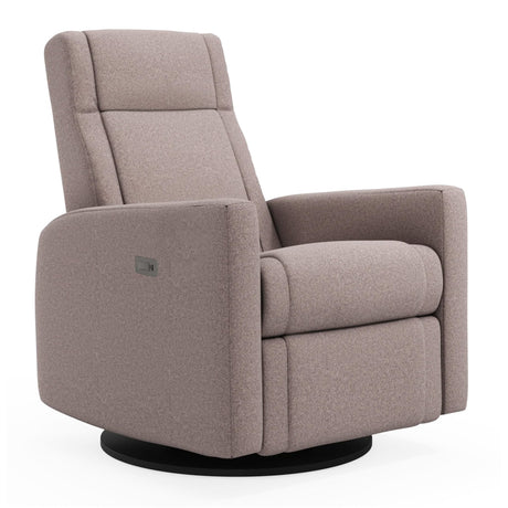 Fauteuil Berçant et Pivotant Nelly - Arlo Beige avec Mécanisme Électrique (Tissu résistant aux taches)-Jaymar BB-JAM-525-ARLO-96-CLÉMENT