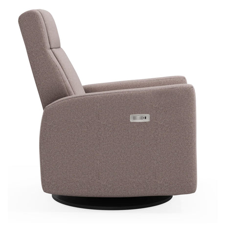 Fauteuil Berçant et Pivotant Nelly - Arlo Beige avec Mécanisme Électrique (Tissu résistant aux taches)-Jaymar BB-JAM-525-ARLO-96-CLÉMENT