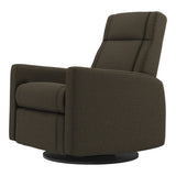 Grand Fauteuil Berçant et Pivotant Nelly avec Mécanisme Électrique - Tissu Anti-tache Mojo Espresso-Jaymar BB-JAM-525-ESPRE006-CLÉMENT