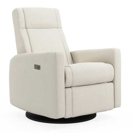 Fauteuil Berçant et Pivotant Nelly - Henequen avec Mécanisme Électrique (Tissu anti-tache)-Jaymar BB-JAM-525-HENEQ-01-CLÉMENT