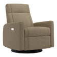 Grand Fauteuil Berçant et Pivotant Nelly avec Mécanisme Électrique - Tissu Anti-tache Tessa Mocha-Jaymar BB-JAM-525295-MO606-CLÉMENT