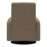 Grand Fauteuil Berçant et Pivotant Nelly avec Mécanisme Électrique - Tissu Anti-tache Tessa Mocha-Jaymar BB-JAM-525295-MO606-CLÉMENT