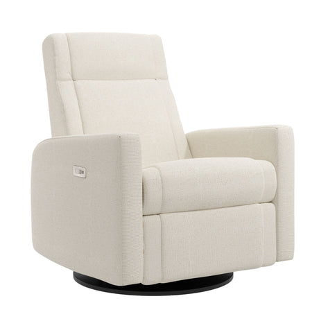Grand Fauteuil Berçant et Pivotant Nelly avec Mécanisme Électrique - Tissu Anti-tache Alta™ 10-Jaymar BB-JAM-525295ALTA10-CLÉMENT