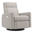 Grand Fauteuil Berçant et Pivotant Nelly avec Mécanisme Électrique - Arlo Heather Pearl (Tissu résistant aux taches)-Jaymar BB-JAM-525295ARL601-CLÉMENT