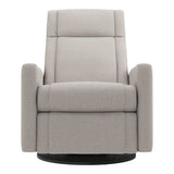 Grand Fauteuil Berçant et Pivotant Nelly avec Mécanisme Électrique - Arlo Heather Pearl (Tissu résistant aux taches)-Jaymar BB-JAM-525295ARL601-CLÉMENT