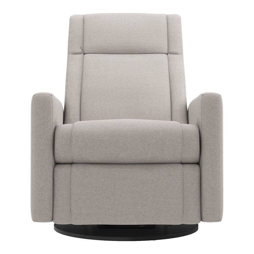 Grand Fauteuil Berçant et Pivotant Nelly avec Mécanisme Électrique - Arlo Heather Pearl (Tissu résistant aux taches)-Jaymar BB-JAM-525295ARL601-CLÉMENT