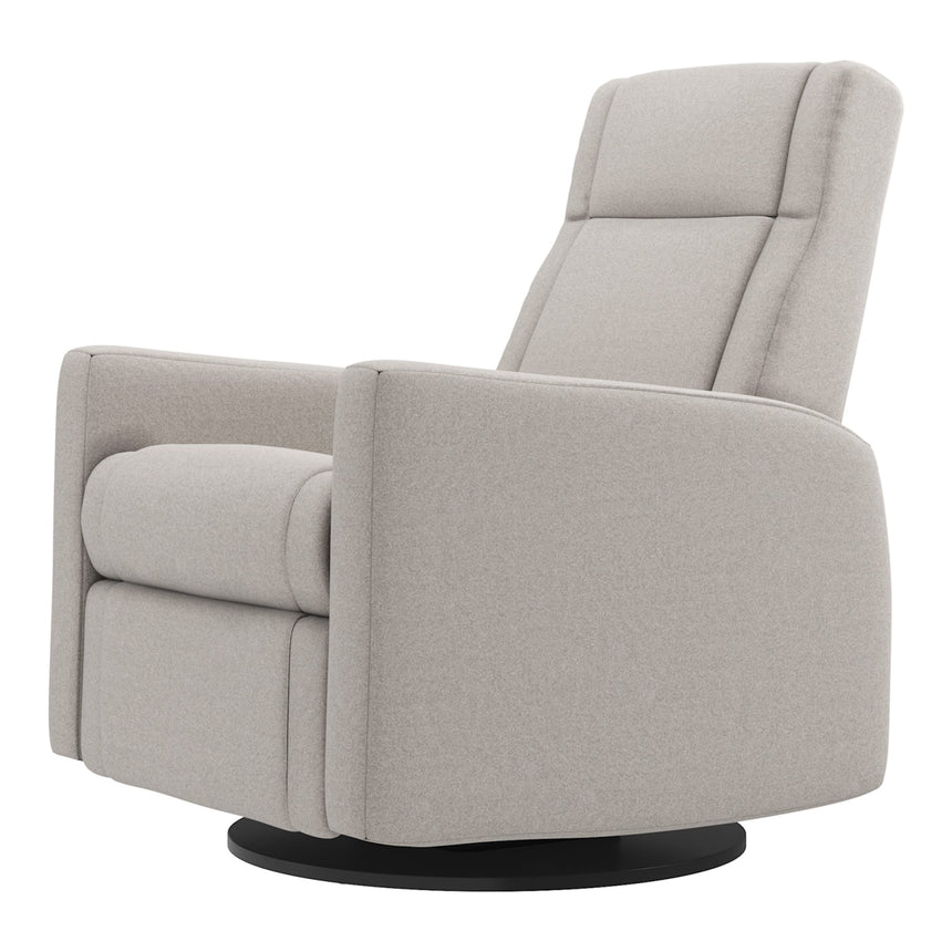Grand Fauteuil Berçant et Pivotant Nelly avec Mécanisme Électrique - Arlo Heather Pearl (Tissu résistant aux taches)-Jaymar BB-JAM-525295ARL601-CLÉMENT