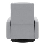 Grand Fauteuil Berçant et Pivotant Nelly avec Mécanisme Électrique - Arlo Heather Silver (Tissu résistant aux taches)-Jaymar BB-JAM-525295ARLO57-CLÉMENT