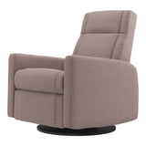 Grand Fauteuil Berçant et Pivotant Nelly avec Mécanisme Électrique - Arlo Beige (Tissu résistant aux taches)-Jaymar BB-JAM-525295ARLO96-CLÉMENT