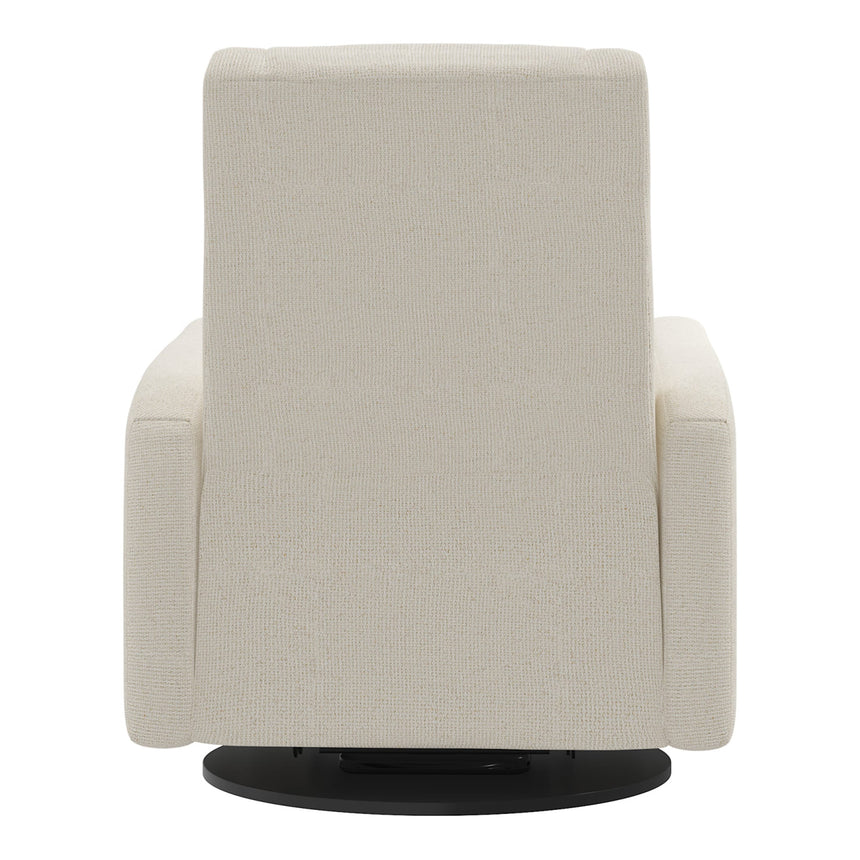 Grand Fauteuil Berçant et Pivotant Nelly avec Mécanisme Électrique - Henequen (Tissu anti-tache)-Jaymar BB-JAM-525295HENE01-CLÉMENT