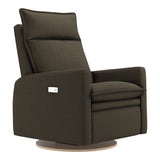 Grand Fauteuil Berçant et Pivotant Arya avec Mécanisme Électrique - Tissu Anti-tache Mojo Espresso-Jaymar BB-JAM-526-ESPRE006-CLÉMENT