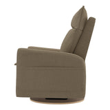 Grand Fauteuil Berçant et Pivotant Arya avec Mécanisme Électrique - Tissu Anti-tache Tessa Mocha-Jaymar BB-JAM-526-MOCHA606-CLÉMENT