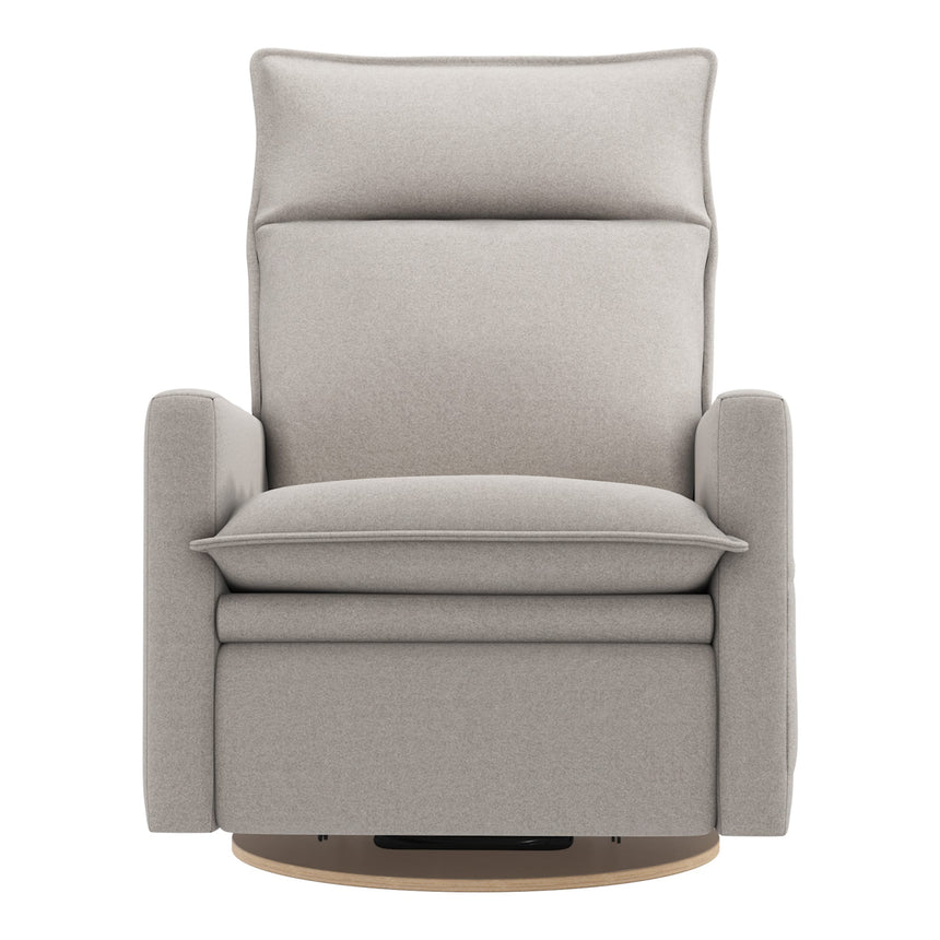 Grand Fauteuil Berçant et Pivotant Arya avec Mécanisme Électrique - Arlo Heather Pearl (Tissu résistant aux taches)-Jaymar BB-JAM-526295ARL601-CLÉMENT