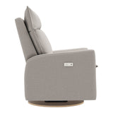 Grand Fauteuil Berçant et Pivotant Arya avec Mécanisme Électrique - Arlo Heather Pearl (Tissu résistant aux taches)-Jaymar BB-JAM-526295ARL601-CLÉMENT