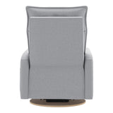 Grand Fauteuil Berçant et Pivotant Arya avec Mécanisme Électrique - Arlo Heather Silver (Tissu résistant aux taches)-Jaymar BB-JAM-526295ARLO57-CLÉMENT