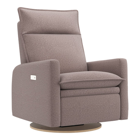Grand Fauteuil Berçant et Pivotant Arya avec Mécanisme Électrique - Arlo Beige (Tissu résistant aux taches)-Jaymar BB-JAM-526295ARLO96-CLÉMENT