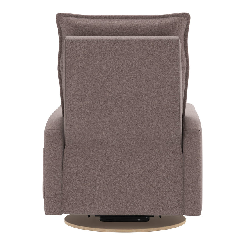 Grand Fauteuil Berçant et Pivotant Arya avec Mécanisme Électrique - Arlo Beige (Tissu résistant aux taches)-Jaymar BB-JAM-526295ARLO96-CLÉMENT