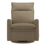 Grand Fauteuil Berçant et Pivotant Arya avec Mécanisme Électrique - Tissu Anti-tache Tessa Mocha-Jaymar BB-JAM-526295MOC606-CLÉMENT