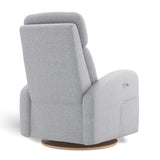 Fauteuil Berçant Inclinable Pivotant Hailey Arlo Heather Silver avec Mécanisme Électrique (Tissu résistant aux taches)-Jaymar BB-JAM-527-ARLO-57-CLÉMENT